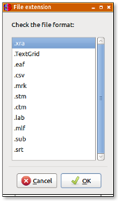 Export: Check the expected format in the list
