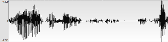 Example of recorded speech