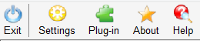 Main toolbar, with CrystalClear icon theme