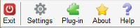 Main toolbar, with Default icon theme