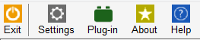 Main toolbar, with Metro icon theme